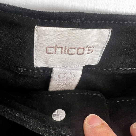 Chicos faux suede knit pants size 0.5 in excellent condition.​ see size chart - Picture 3 of 4